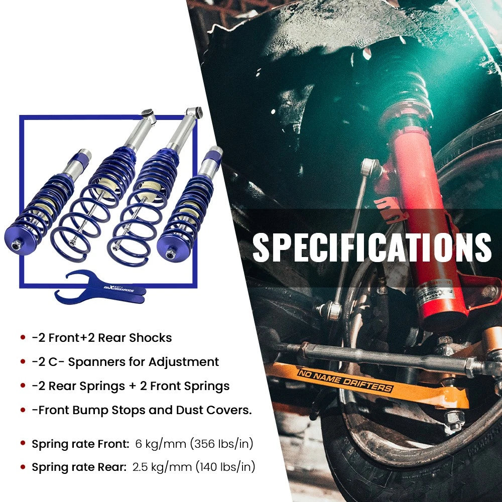 Coilovers for BMW 5 Series (1995-2003) Height Adjustable Shocks