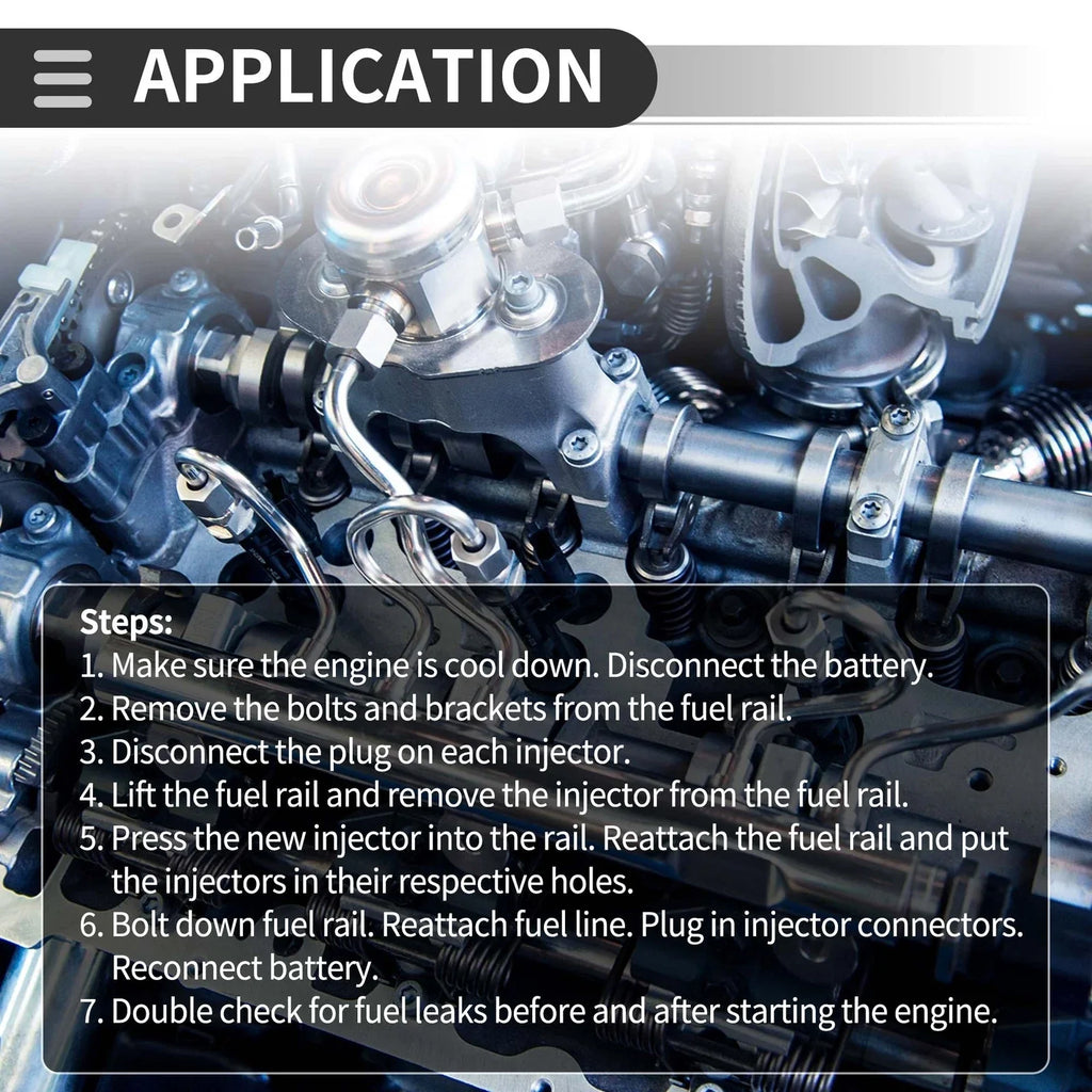 Fuel Injector for Mercedes-Benz C300 3.0 2008-2012 Black 1 x Unit