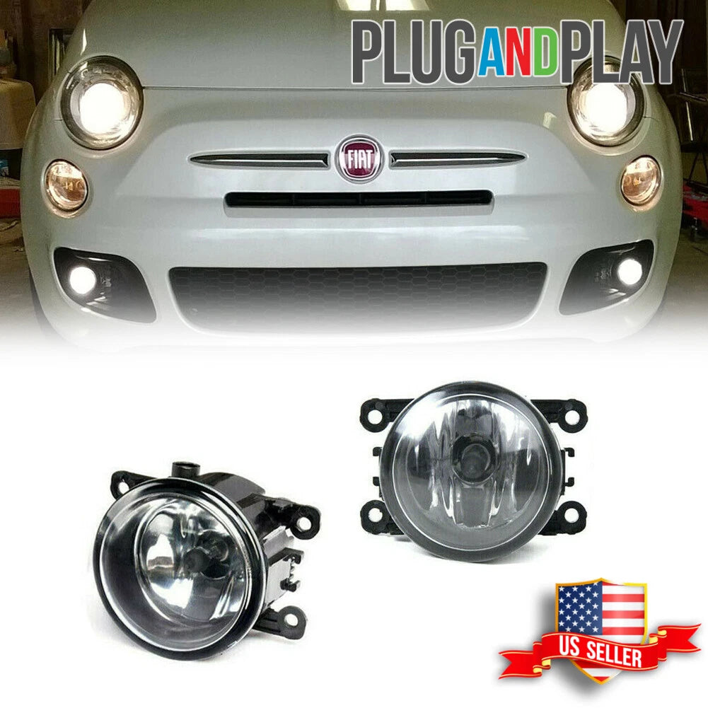 H11 Halogen Bulb for Fiat 500 (2012–2018) Driver Passenger Side Fog Light