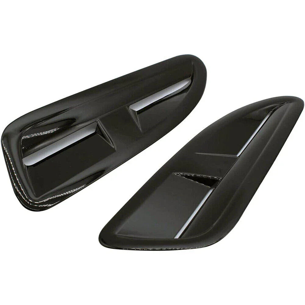 ABS Plastic Front Bonnet Vents Gloss Black for Jaguar XKR XK8 (2002-2009)