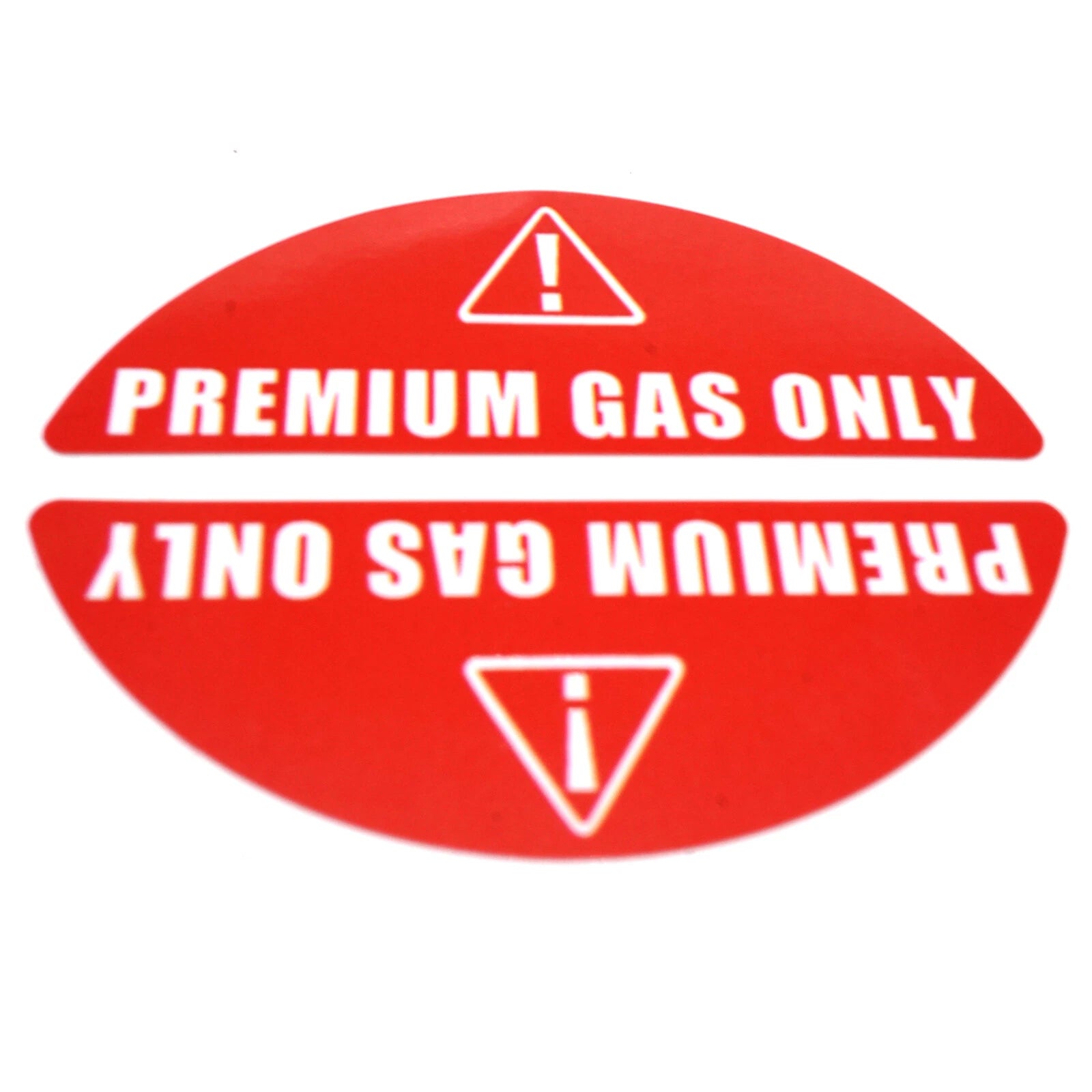 16 Pack Gas Only Stickers for Sensitive Vehicles (0.82'' X 2.17'')