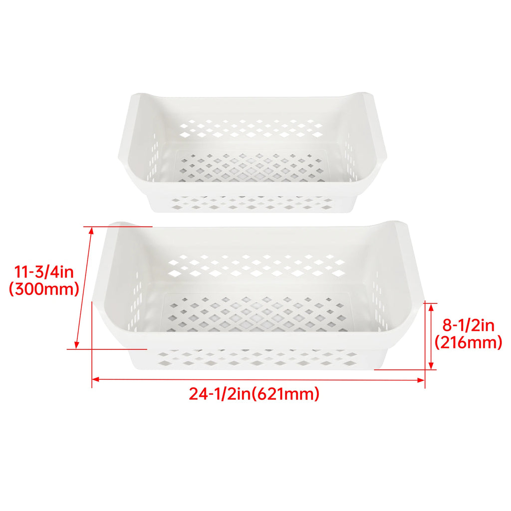 Freezer Baskets Organizer Bins for Frigidaire Chest Freezer (24-1/2")
