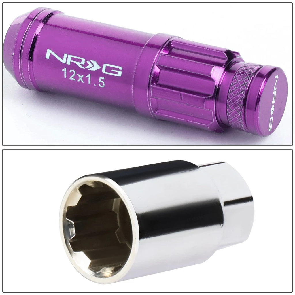 20Pcs M12 x 1.5 Close End Spline Drive Lug Nuts for NRG (Fits )