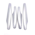 4 Pcs Roof Luggage Rack End Covers Silver for Nissan Patrol Y62 (2010-2018)