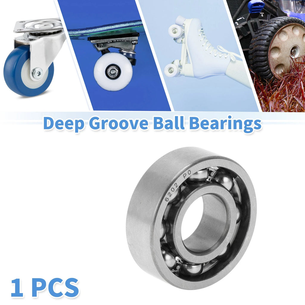 6202 Deep Groove Ball Bearing for Scooter Skateboard Wheel (P0 15x35x11mm)