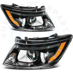 2X Black Headlight Assembly for Kia Optima (2011–2013)