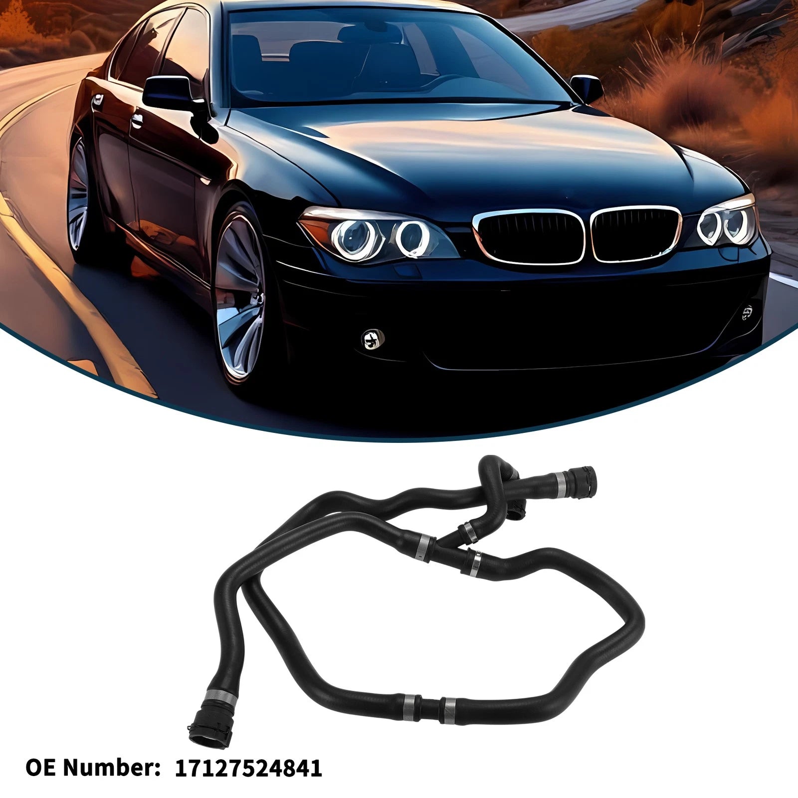 Radiator Hose No.17127524841 for BMW 7 Series (2003–2008)