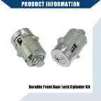 Front LH RH Door Lock Cylinder w/Key for Chevy GMC Cadillac (NO.15298924)