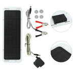 Solar Powered Trickle Charger for Car RV Boat Motorcycle Batteries