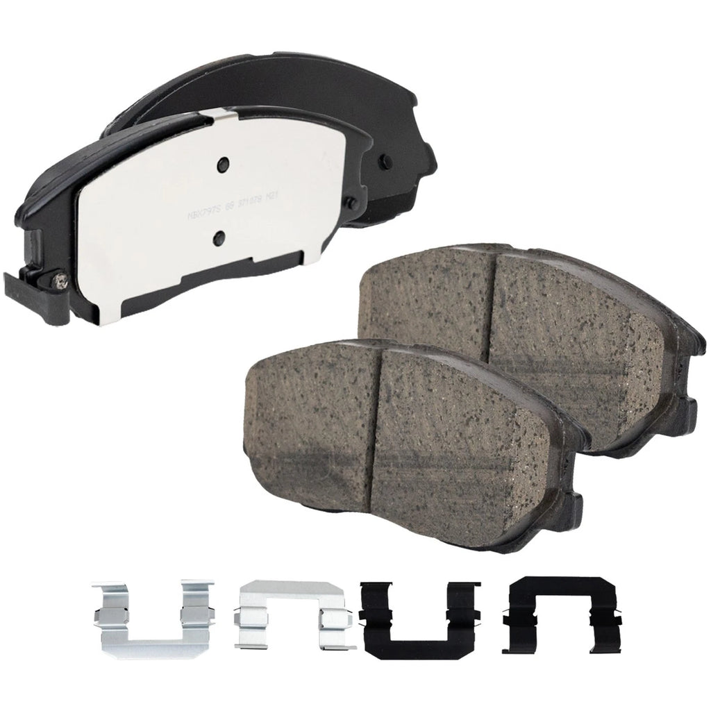 Brake Disc Rotors and Pads Kit for Kia Amanti, Hyundai XG350 (2004–2005)