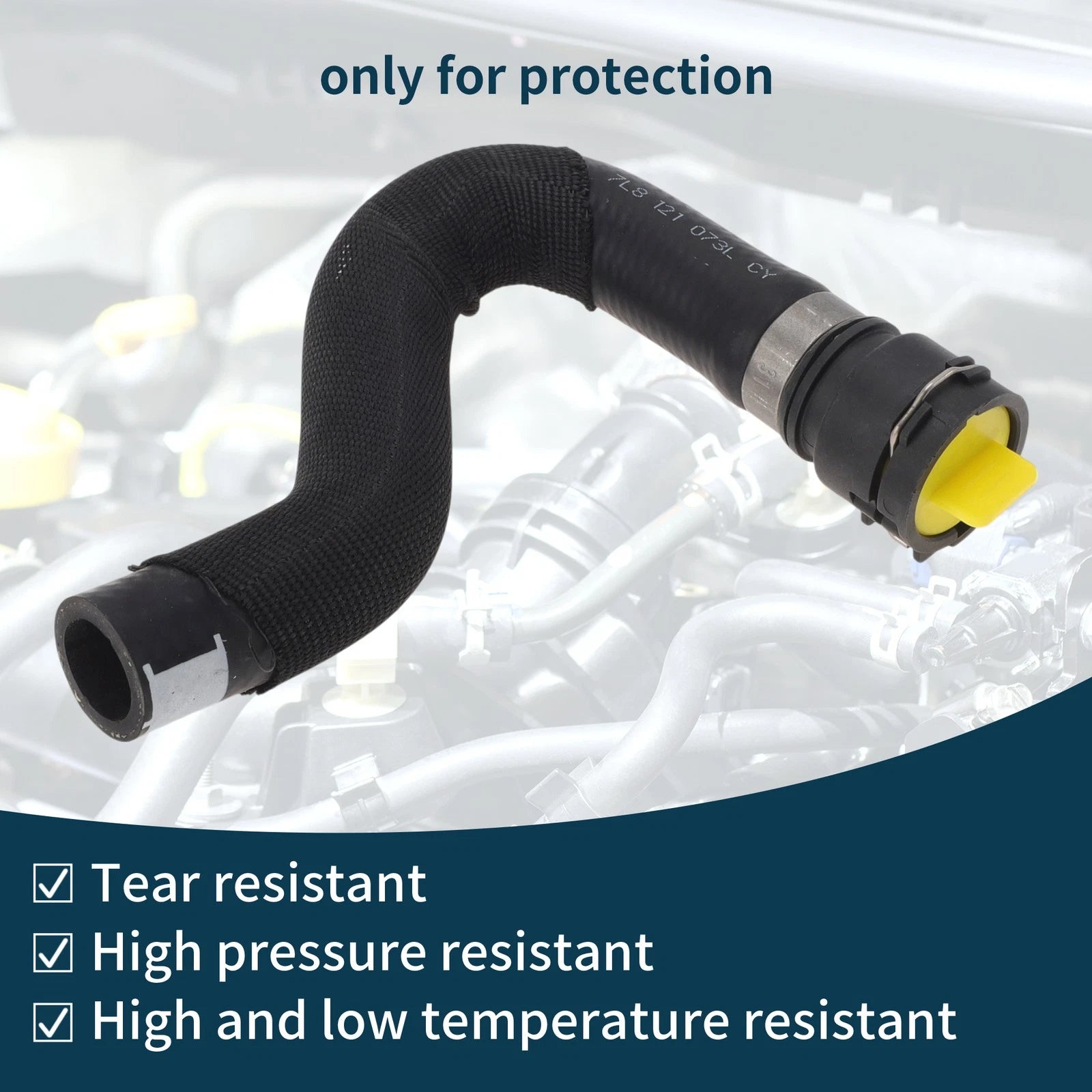 Radiator Hose No. 7L8121073C for Audi Q7 4L 3.0L (2007–2015)