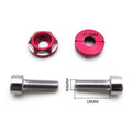 2X Red License Plate Frame Screw Bolt Caps for Car-Truck-Bike
