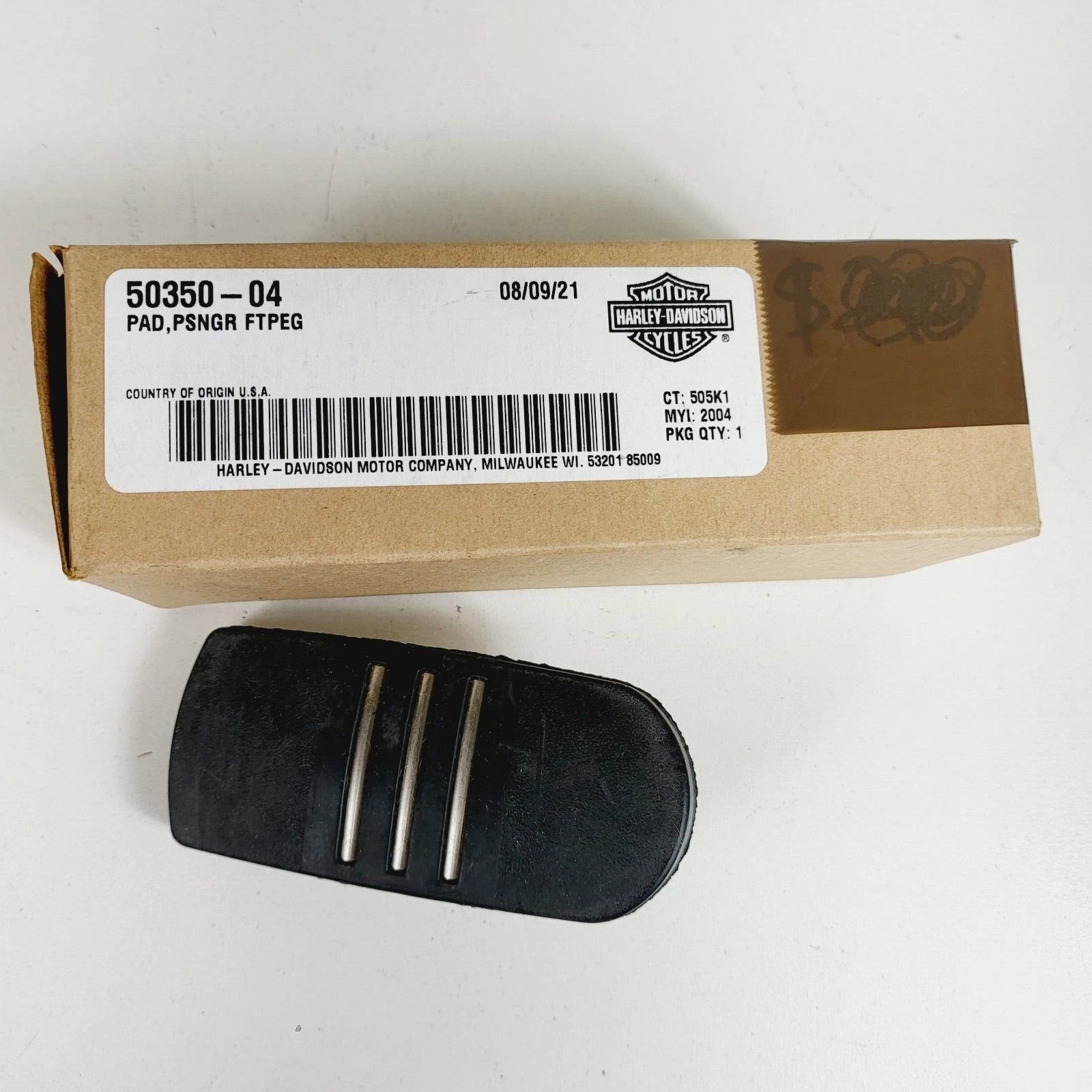 One Foot Peg Pad Insert for Harley Touring (NOS)