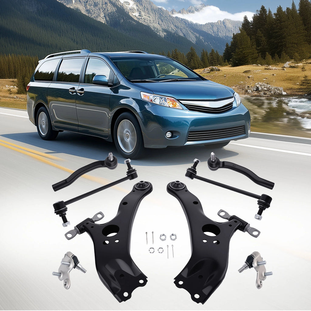 Set of 6 Front Lower Control Arm Ball Joints for Toyota Sienna (2011–2020)