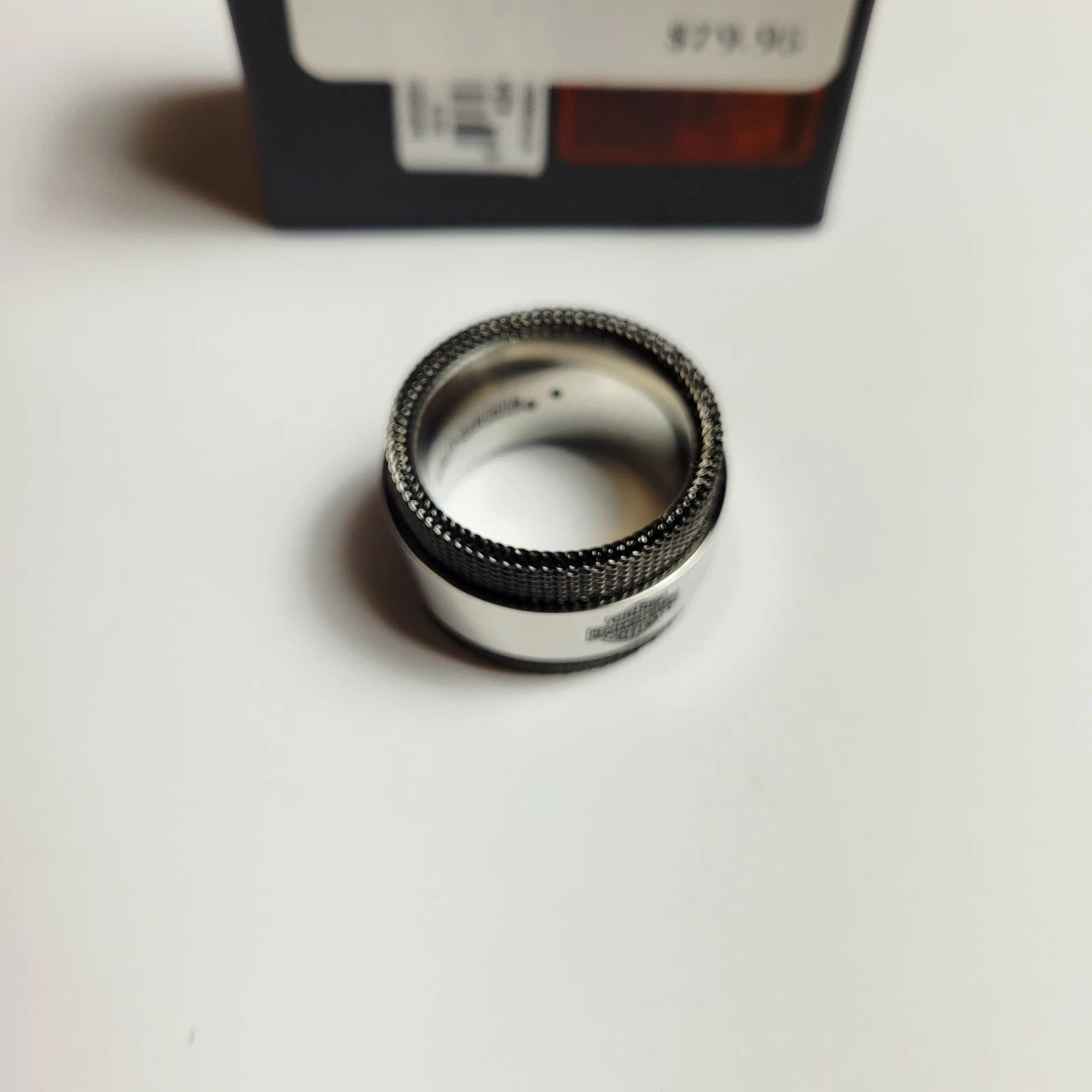 Stainless Steel B&S Mesh Ring for Harley-Davidson (Size 10, 34R00317-10)