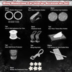 Rhinestone Gear Shift Cover for Universal Fit (-)