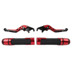 Set of 2 Red Extendable Brake Clutch Lever for BMW F800R (2009–2018)