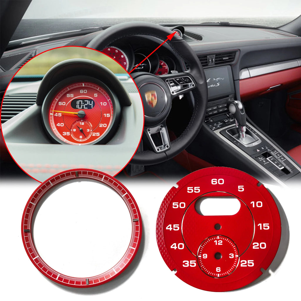 Chrono Dial Gauge Clock for Porsche Cayman 911 Macan Cayenne Boxster (2005–2024)