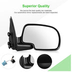 Passenger Side Power Heated Black Exterior Mirror for Chevy GMC (2003–2006)