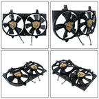 Dual Radiator Condenser Cooling Fan Assembly for Nissan Sentra 2002-2006