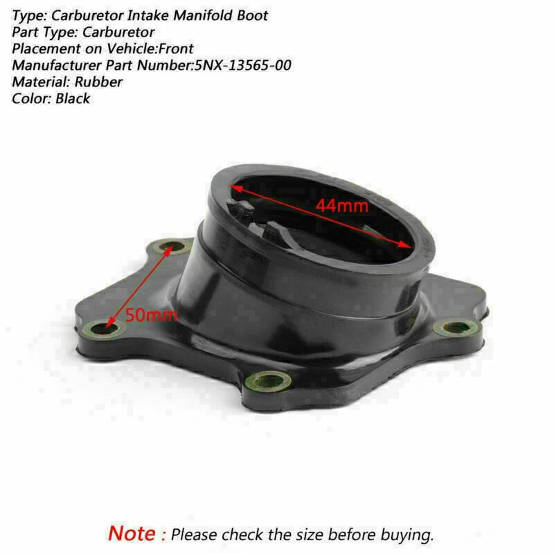 Throttle Body Intake Manifold Boot for Yamaha YZ250 YZ250X (2002–2018)