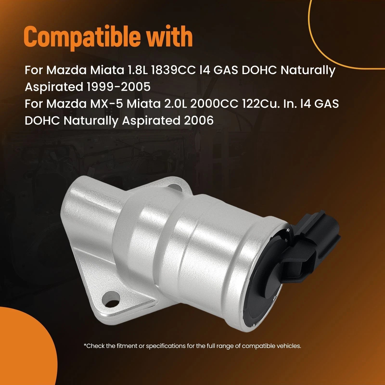 Idle Air Control Valve for Mazda Miata 1.8L 1999-2005, 2.0L 2006 AC273