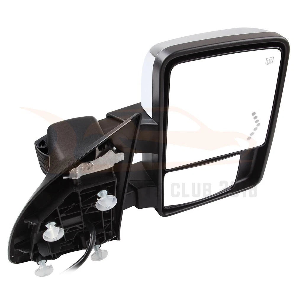 Pair of Heated Chrome Tow Mirrors for Ford F250 (1999–2007)