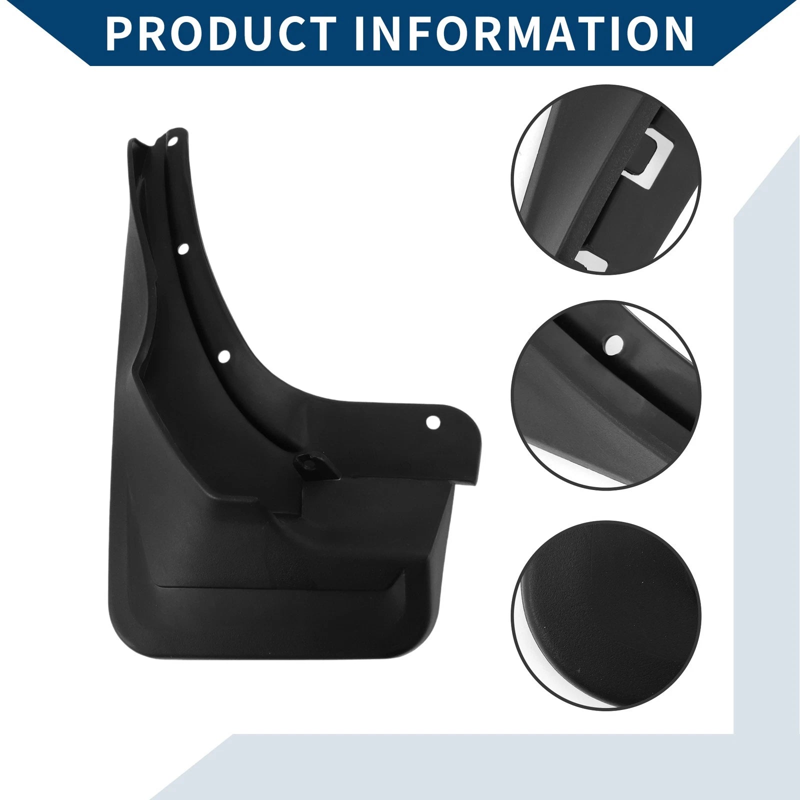 Set of 2 Mud Flaps Splash Guards for Mercedes-Benz ML350 (2012–2015)