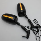 Set of 2 HTTMT Mini Back View Mirrors for Honda CBR600RR Kawasaki Ninja 636 (2003–2019)