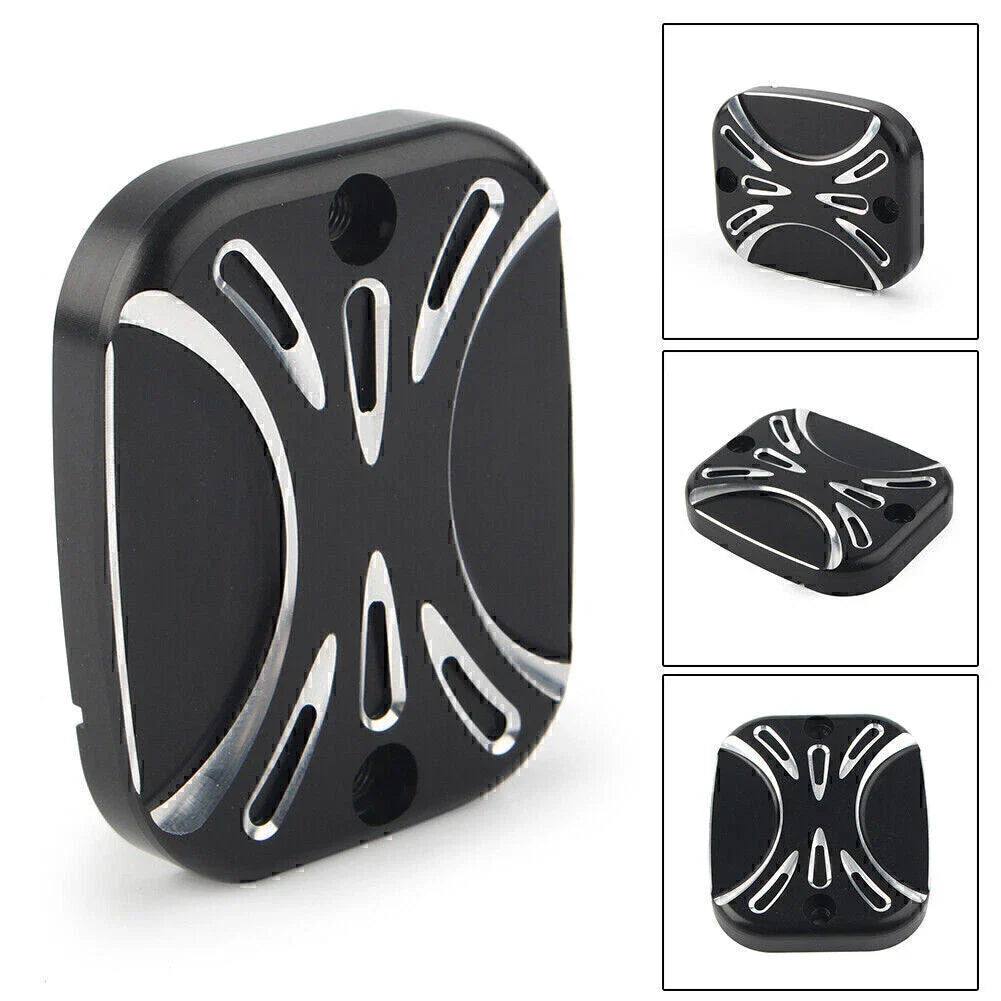 CNC Front Brake Reservoir Master Cylinder Cover for Harley Road King, Softail