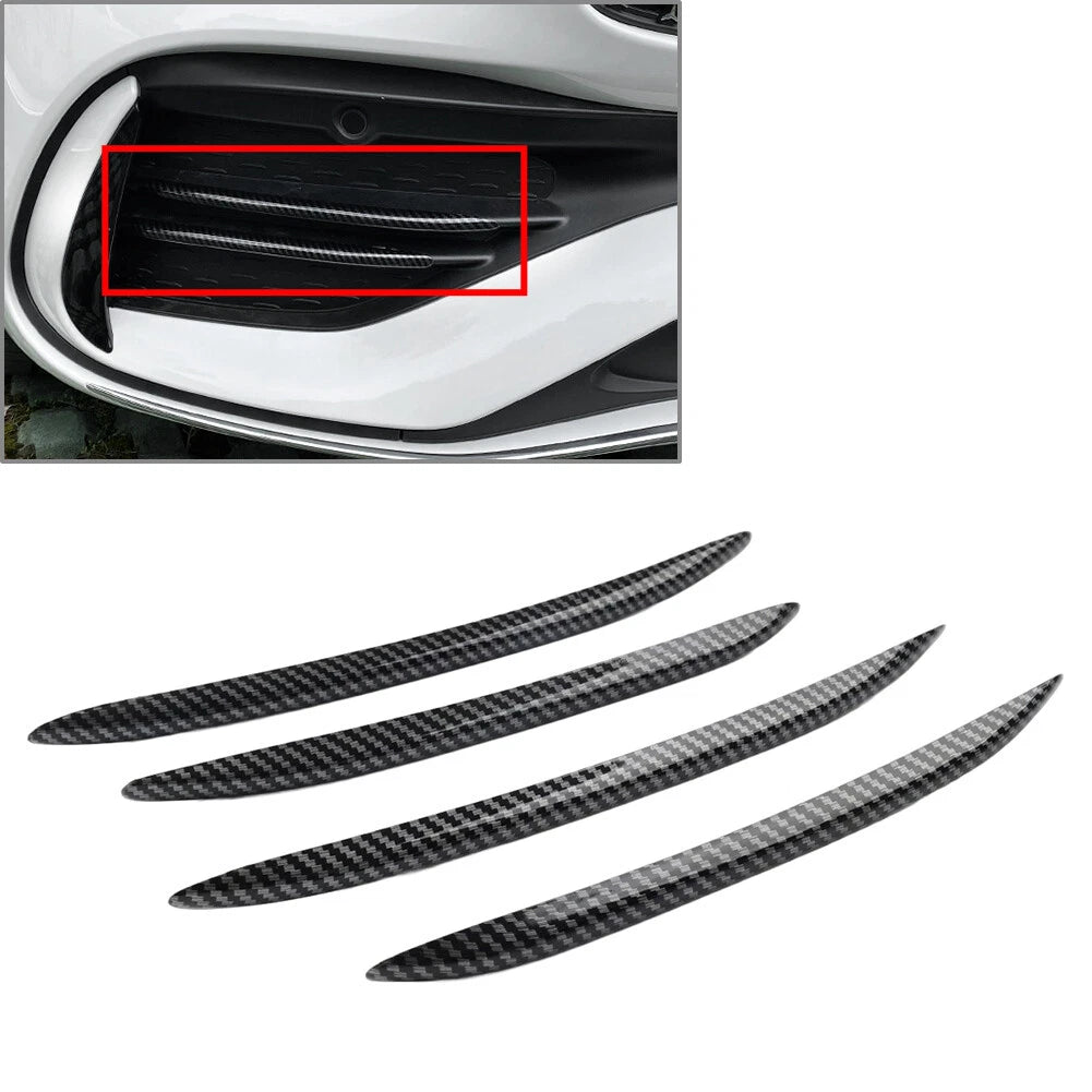 Set of 4 Front Bumper Splitter Fins for Mercedes Benz C-Class
