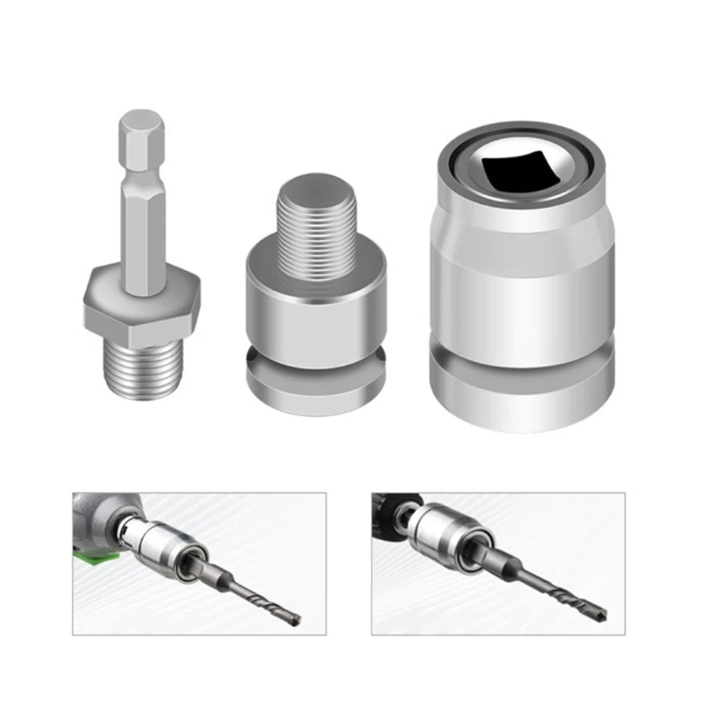3X Electric Hammer Drill Adapter Head for Impact Driver Applications