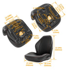 Complete Plastic Seat for Yamaha Rhino 450 660 700 (2004–2018)