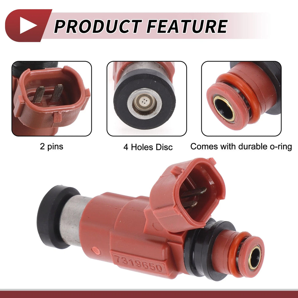 Fuel Injector No.INP-784 for Mazda E220 (1992–2002) 1 Pc Red