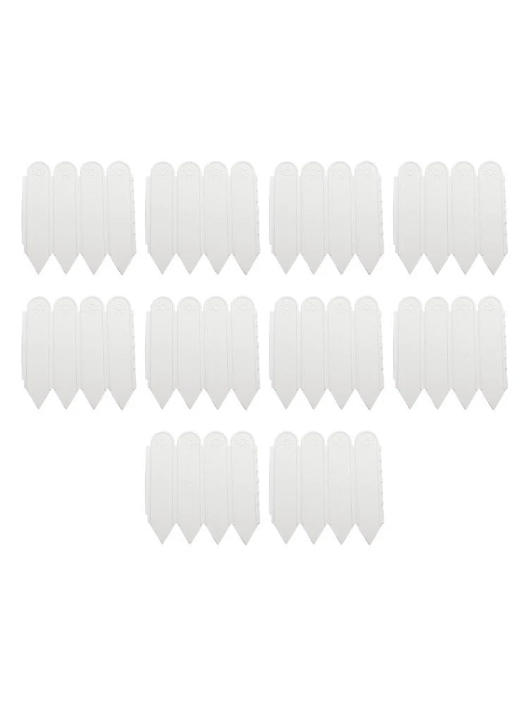 10PCS White Garden Fences for Courtyard Decoration (22cm x 20cm)