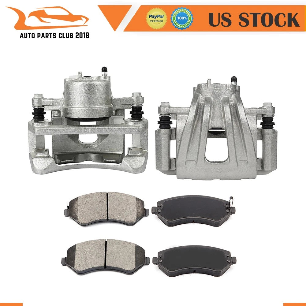 Front Brake Calipers & Ceramic Brake Pads for Jeep Liberty (2002–2007)
