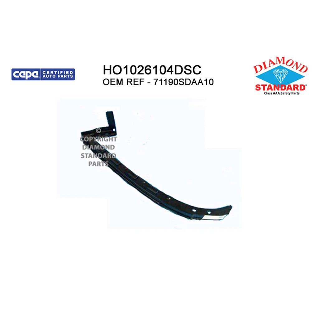 Replacement Steel Front Driver Side Upper Bumper Cover Support