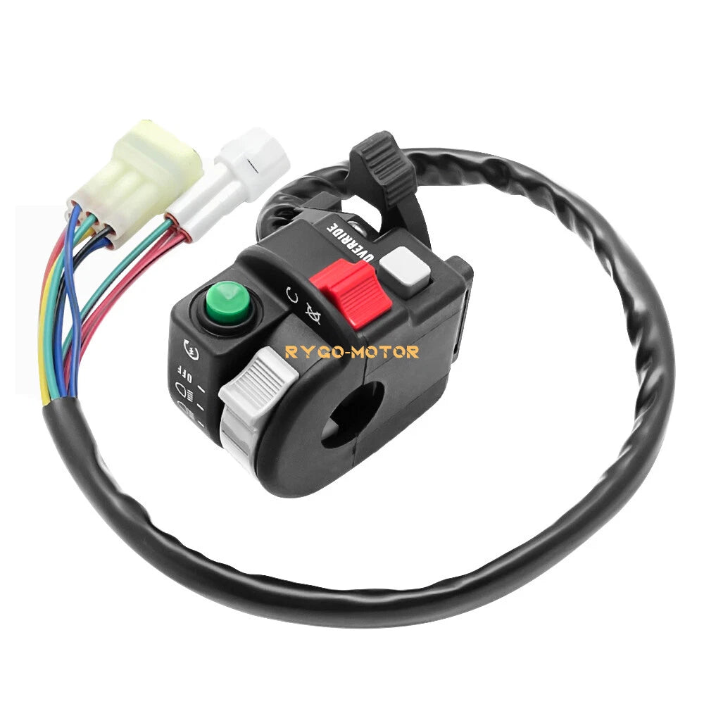 Left Handlebar Switch Start Stop Headlight for Yamaha Grizzly 350 (2007–2011)