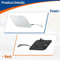 Front Car Bumper Tow Hook Cover for Mercedes-Benz (2012-2015) Silver Tone