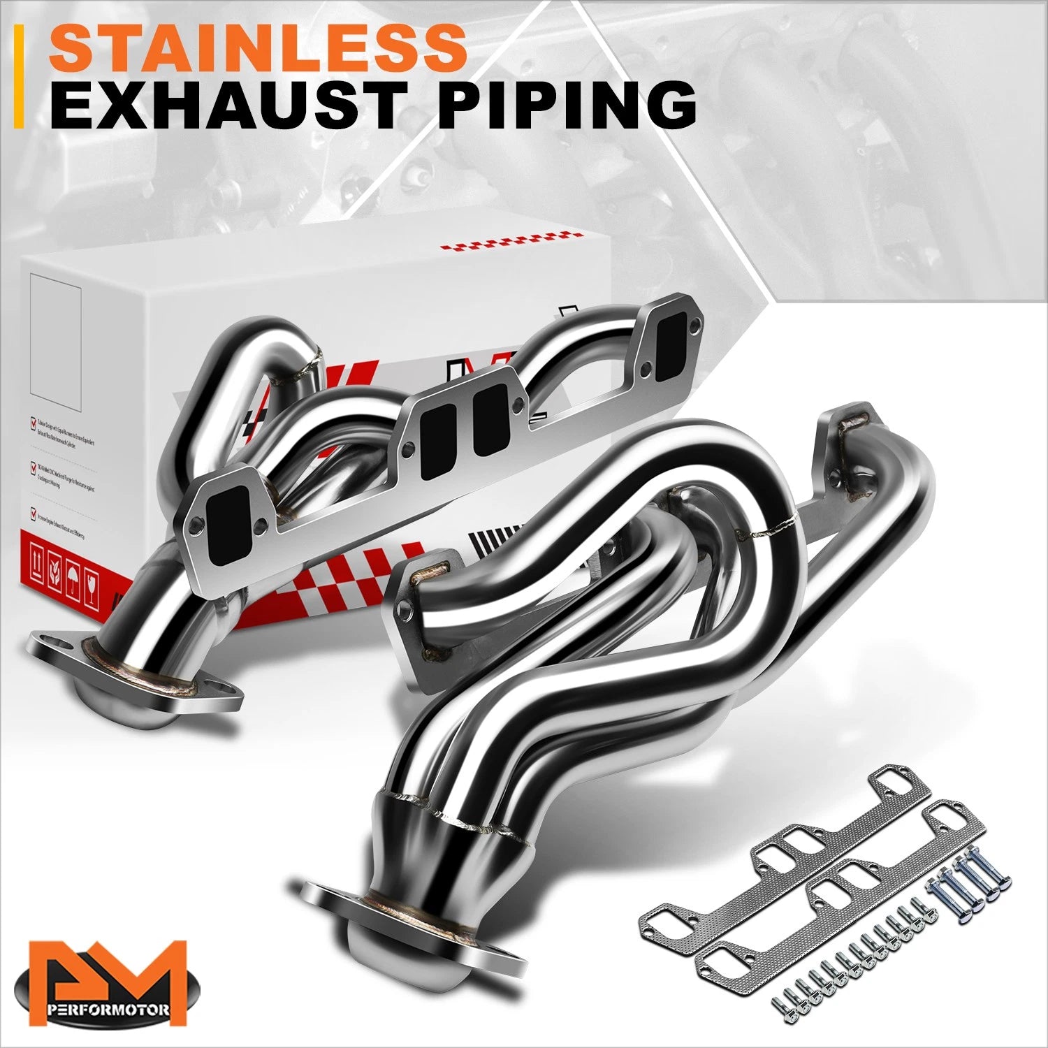 Stainless Steel 4-1 Long Tube Header Exhaust System for Dodge 5.2L/5.9L V8 (1996–2003)