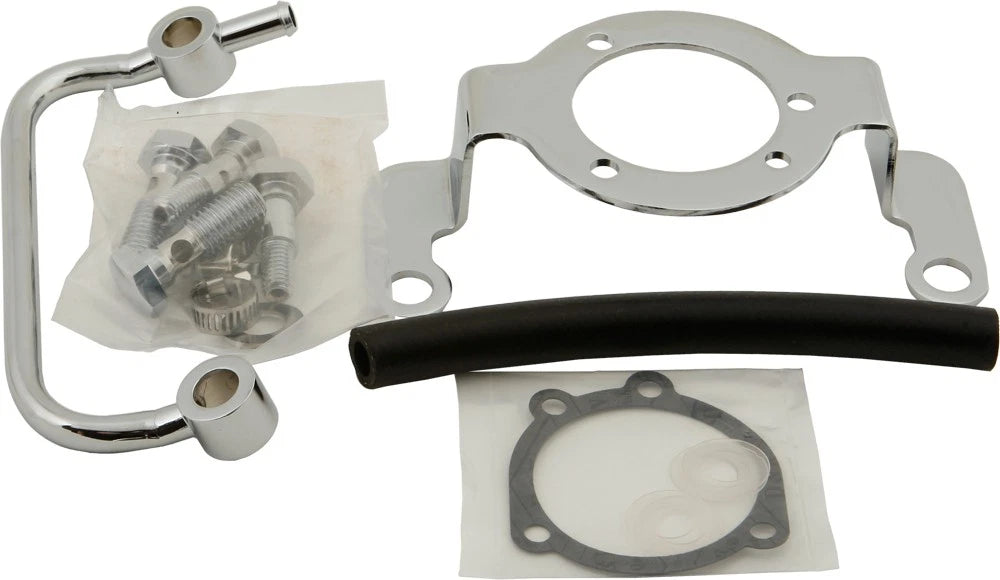 Complete Mount Kit Breather Tube Chrome for Harley-Davidson (2015–2016)