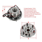 17PC Front Upper Control Arm Wheel Bearing Tie Rod for GMC K1500 Suburban (1995–1999)