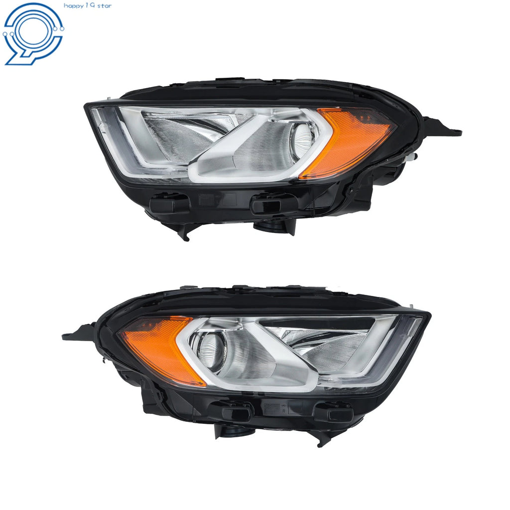 Chrome Bezel for Ford EcoSport (2018-2023) Halogen Headlight LED DRL Pair