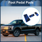 3 Pcs Automatic Foot Accelerator Pedal Covers for Ford Ranger (2024) Blue