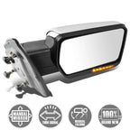 Foldable LED Turn Signal Chrome Side Mirror for F150 (2004–2014)