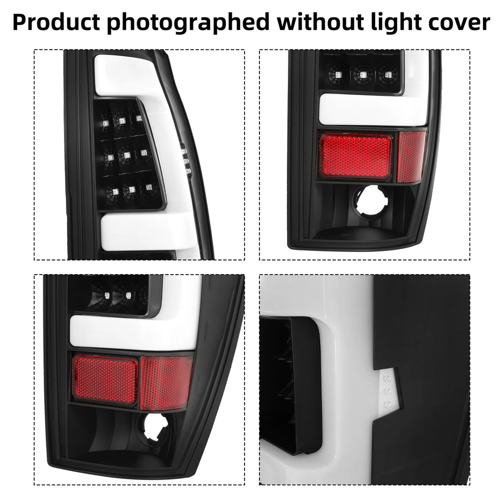 LED Tube Bar Tail Lights for Chevy Avalanche 1500 2500 (2002–2006)
