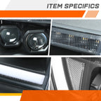 LED DRL Projector Sequential Signal Headlights for Ram 1500 (2019–2024)