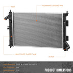Aluminum Core Cooling Radiator for Kia Borrego (2009–2011)