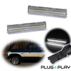 2X Clear White LED Front Side Marker Lights for Ford Bronco F150 F250 F350