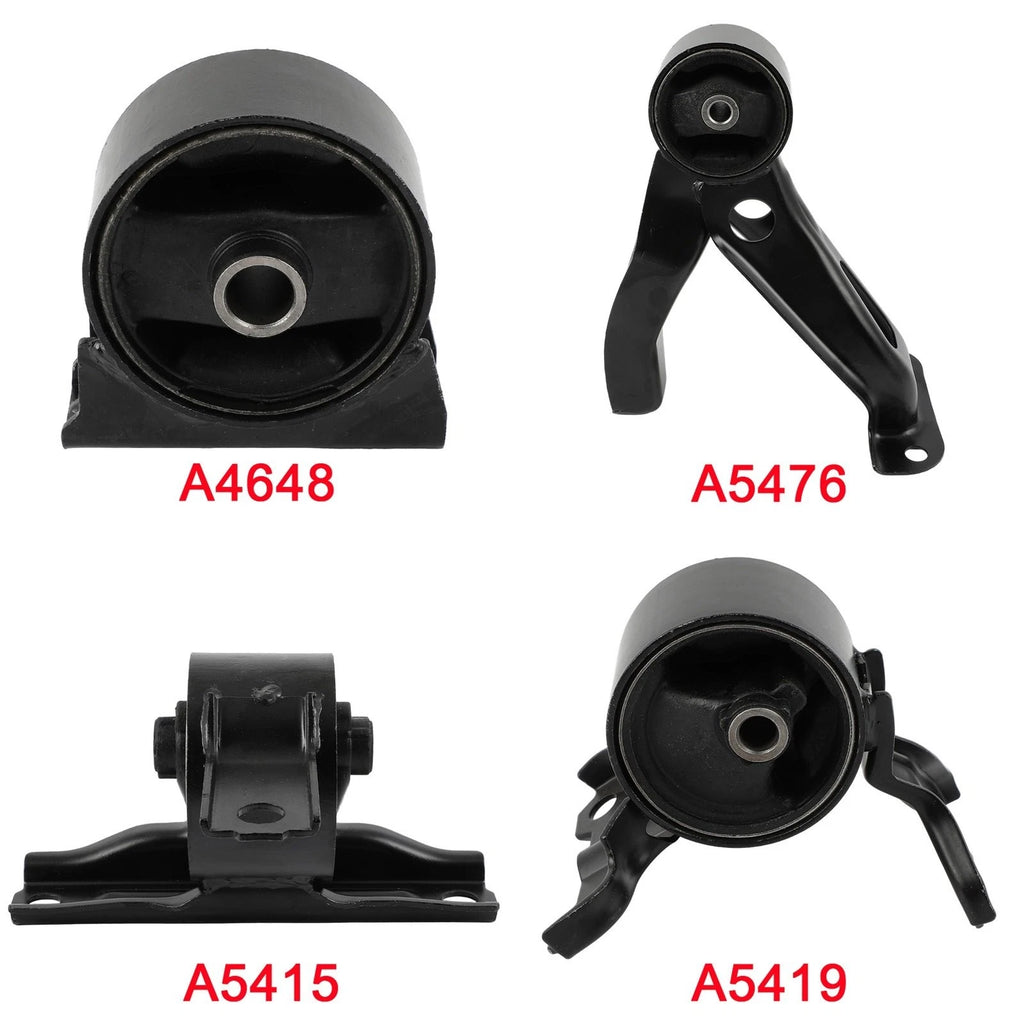 Set of 4 Engine Motor & Transmission Mounts for Mitsubishi Outlander (2007–2013)